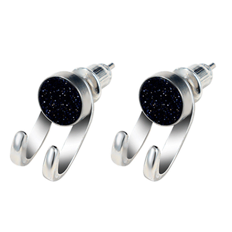 Everyday Elegance – 925 Sterling Silver Unisex Stone Earrings (Agate & Sandstone) - ZENTRION