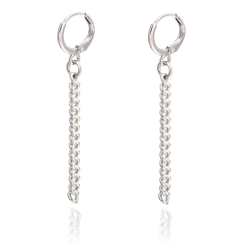 Men’s Silver Tassel Earrings – Trendy and Elegant Jewelry - ZENTRION