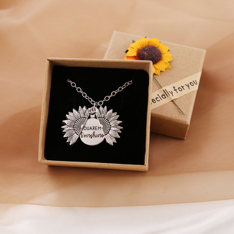 You Are My Sunshine Sunflower Necklace – Women’s Pendant Necklace - ZENTRION