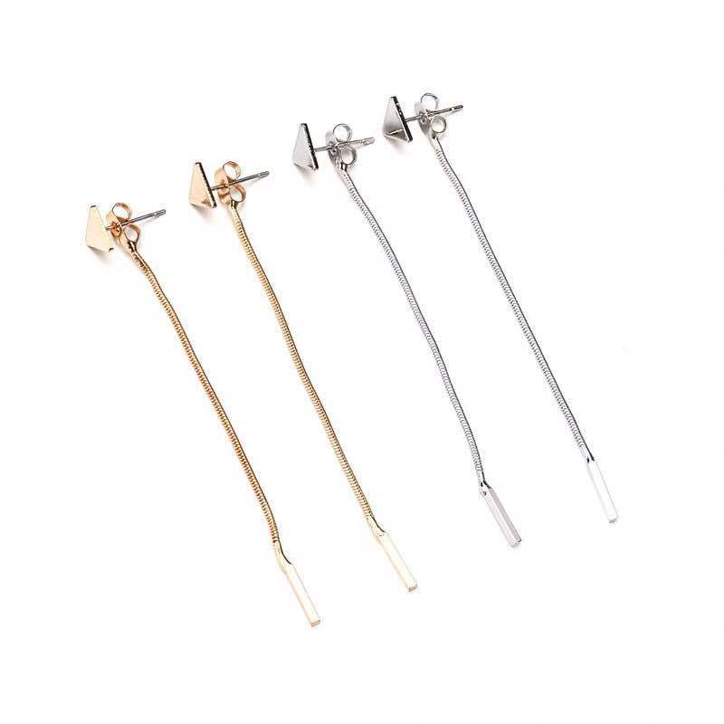 ALong Earrings Female Tassel Earrings Triangle Earrings Small Earrings - ZENTRION