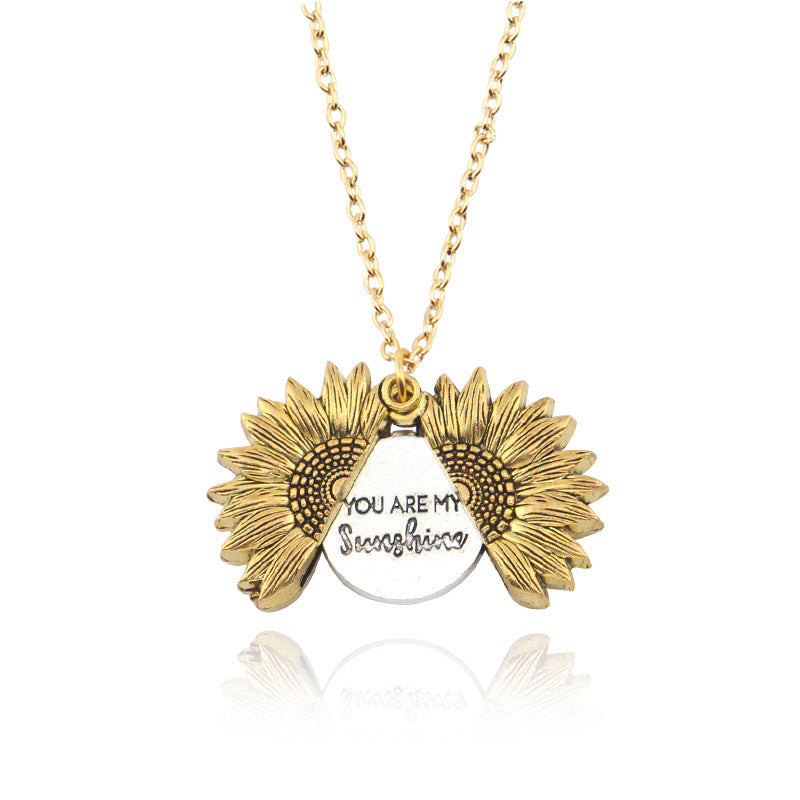 You Are My Sunshine Sunflower Necklace – Women’s Pendant Necklace - ZENTRION