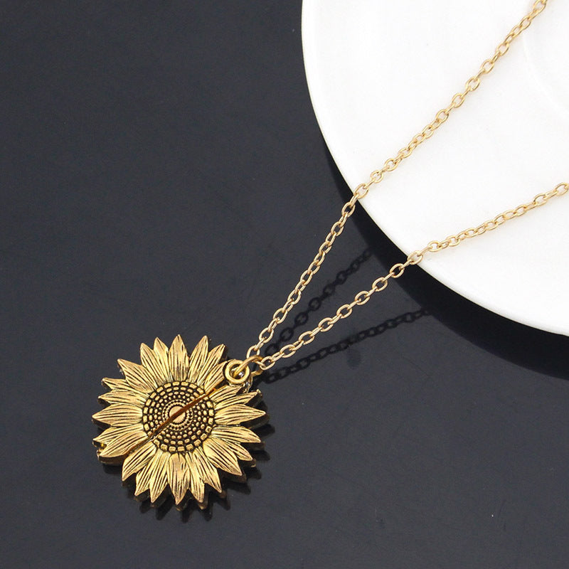 You Are My Sunshine Sunflower Necklace – Women’s Pendant Necklace - ZENTRION