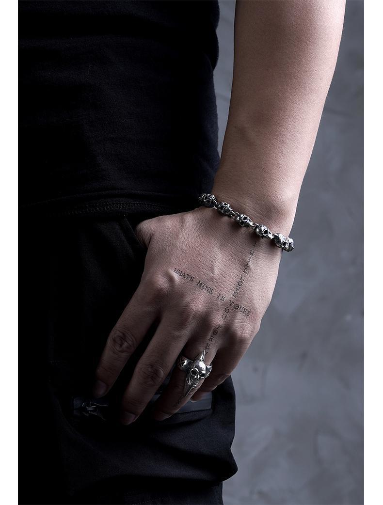 Rebel Spirit Signature – Handmade Punk Motorcycle Bracelet for Men - ZENTRION