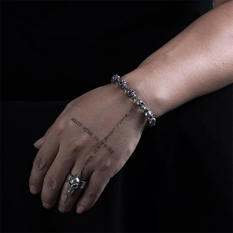 Rebel Spirit Signature – Handmade Punk Motorcycle Bracelet for Men - ZENTRION