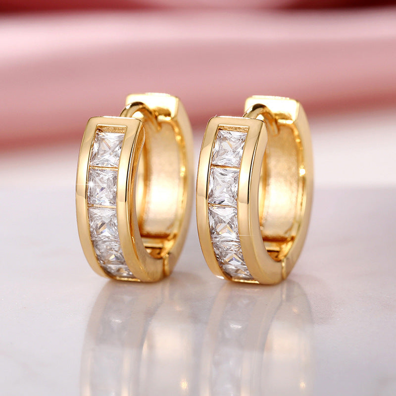City Glow – Unisex Minimalist Square Earrings - ZENTRION