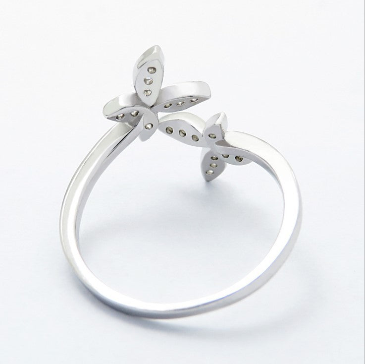 Sterling Silver Adjustable Butterfly Ring - A Touch of Elegance and Freedom - ZENTRION