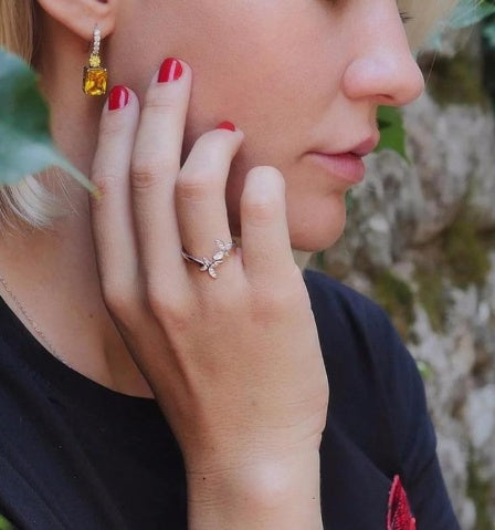 Sterling Silver Adjustable Butterfly Ring - A Touch of Elegance and Freedom - ZENTRION