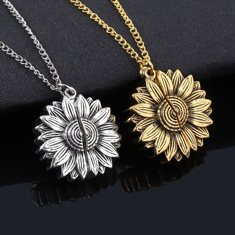 You Are My Sunshine Sunflower Necklace – Women’s Pendant Necklace - ZENTRION