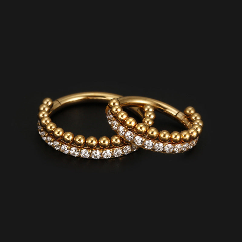 Premium Zircon-Stone Stainless Steel Nose Ring – The Perfect Blend of Unisex Elegance and Sophistication - ZENTRION