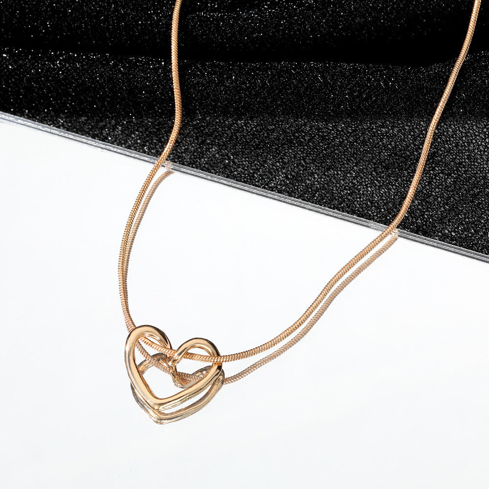 Niche Hollow Heart Necklace For Women - ZENTRION
