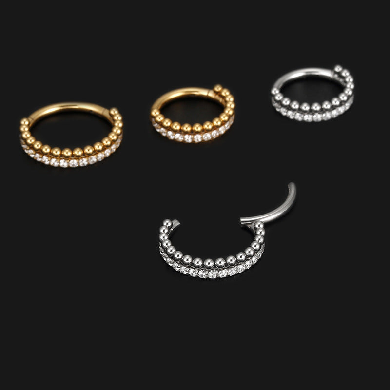 Premium Zircon-Stone Stainless Steel Nose Ring – The Perfect Blend of Unisex Elegance and Sophistication - ZENTRION
