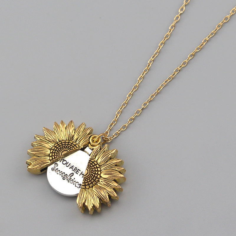 You Are My Sunshine Sunflower Necklace – Women’s Pendant Necklace - ZENTRION