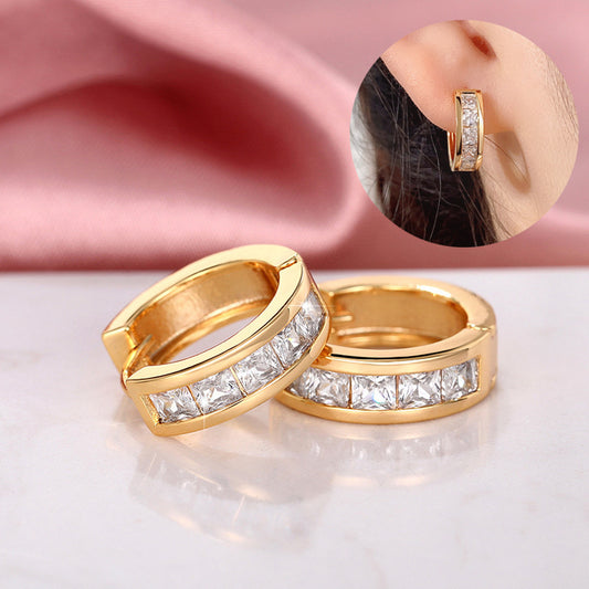 City Glow – Unisex Minimalist Square Earrings - ZENTRION