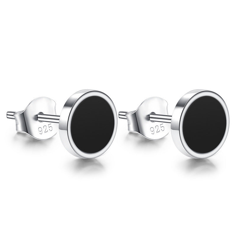 Everyday Elegance – 925 Sterling Silver Unisex Stone Earrings (Agate & Sandstone) - ZENTRION