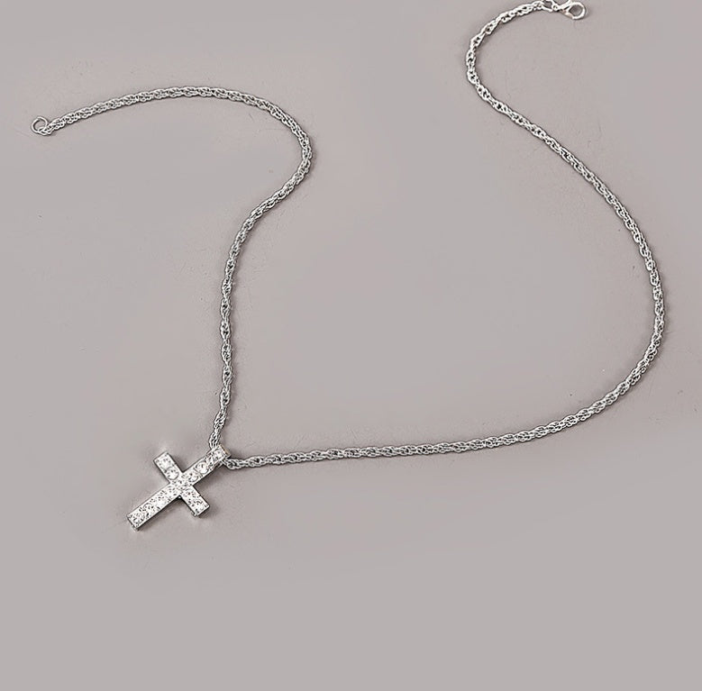 Bold Cross Pendant Rope Chain Necklace – Unisex Punk & Hip-Hop Style - ZENTRION